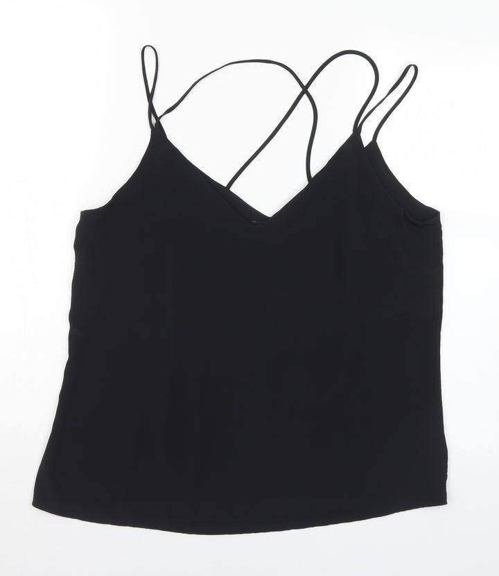 F&F Womens Beige Polyester Cropped Tank Size 14 V-Neck