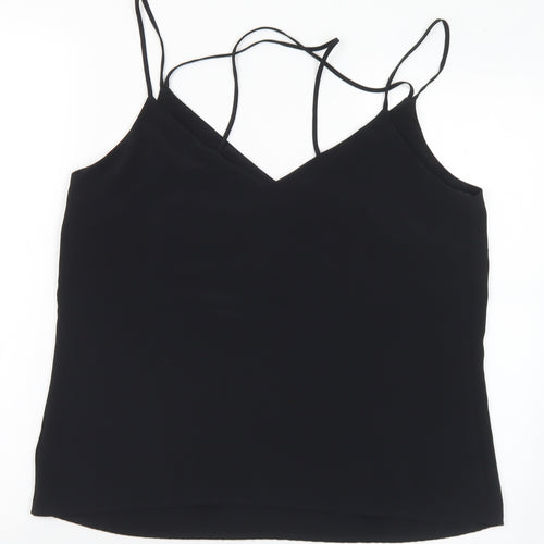 F&F Womens Beige Polyester Cropped Tank Size 14 V-Neck