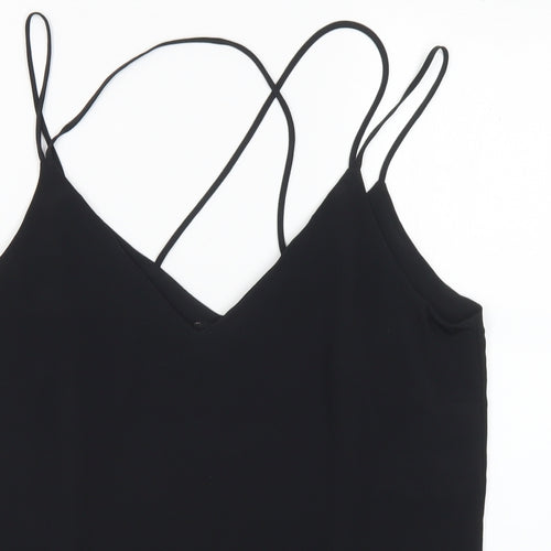 F&F Womens Beige Polyester Cropped Tank Size 14 V-Neck