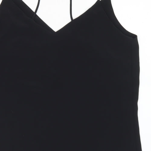 F&F Womens Beige Polyester Cropped Tank Size 14 V-Neck