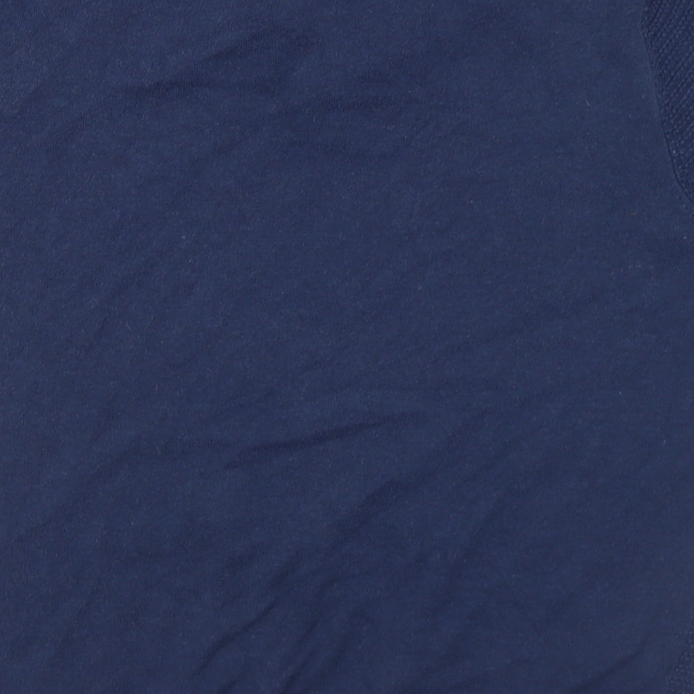 George Mens Blue Cotton Polo Size L Collared