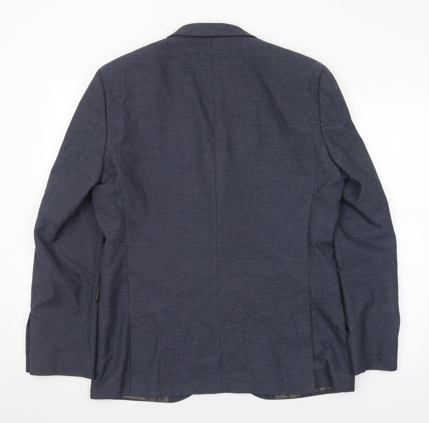 NEXT Mens Blue Polyester Jacket Suit Jacket Size 40