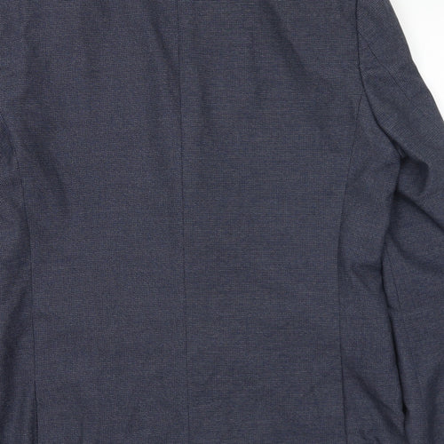 NEXT Mens Blue Polyester Jacket Suit Jacket Size 40
