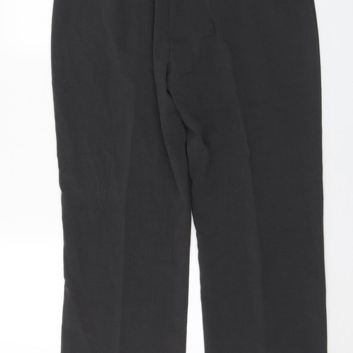 Trutex Womens Grey Polyester Trousers Size 30 in L30 in Regular Hook & Eye