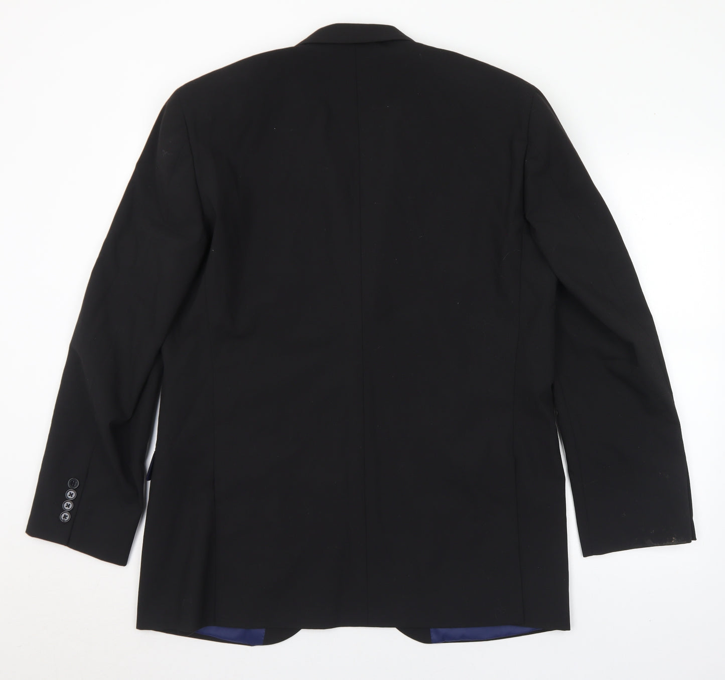 Lee Greenwood Mens Black Polyester Jacket Suit Jacket Size 42