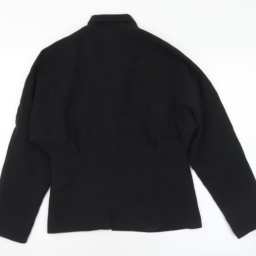 Principles Womens Black Polyester Jacket Suit Jacket Size 12