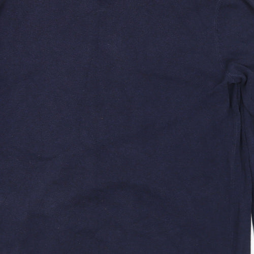 Topman Mens Blue Crew Neck Cotton Pullover Jumper Size M