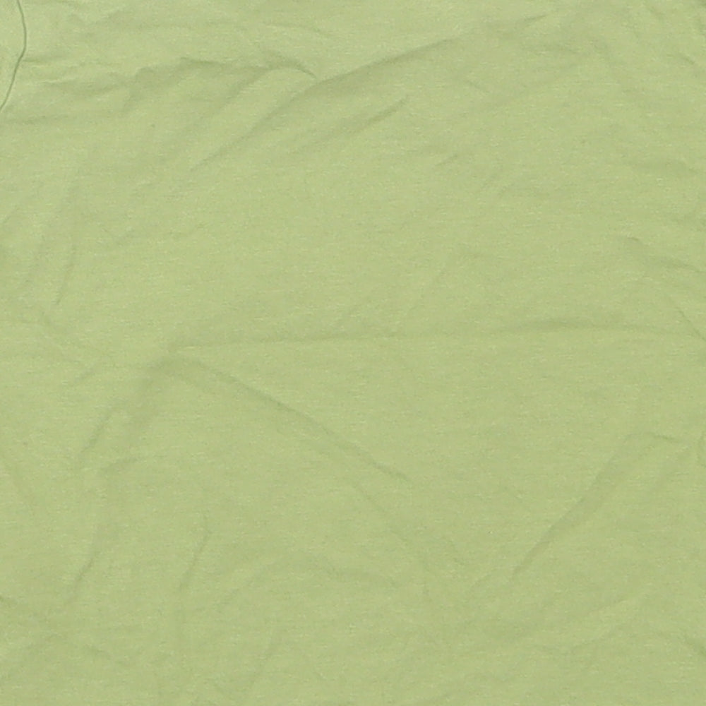 Primark Boys Green Cotton Basic T-Shirt Size 12-18 Months Collared Pullover
