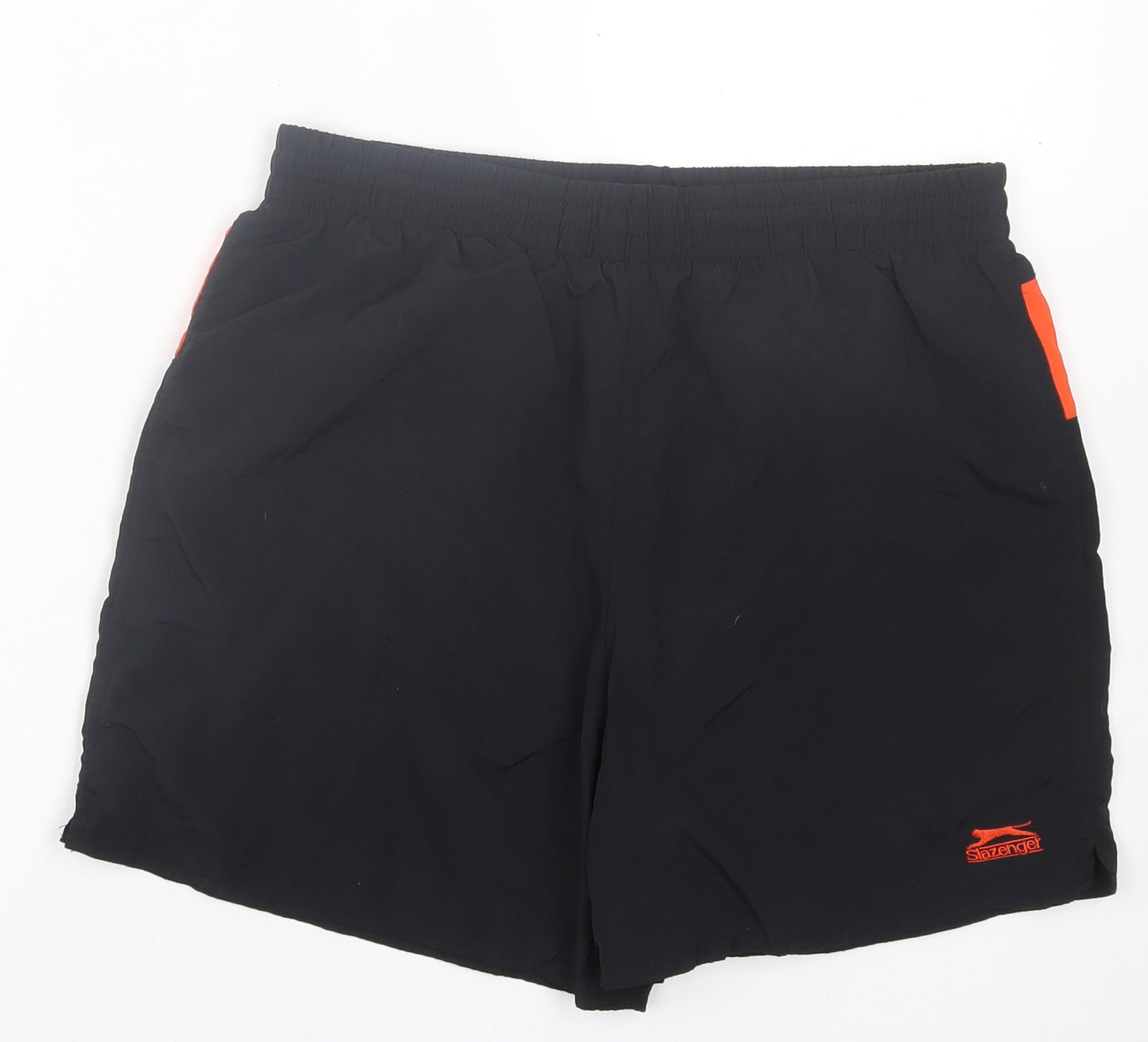 Slazenger Boys Black Polyester Sweat Shorts Size 13 Years Regular Tie