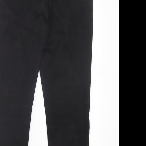 Gap Womens Black Cotton Straight Jeans Size 14 L26 in Regular Button