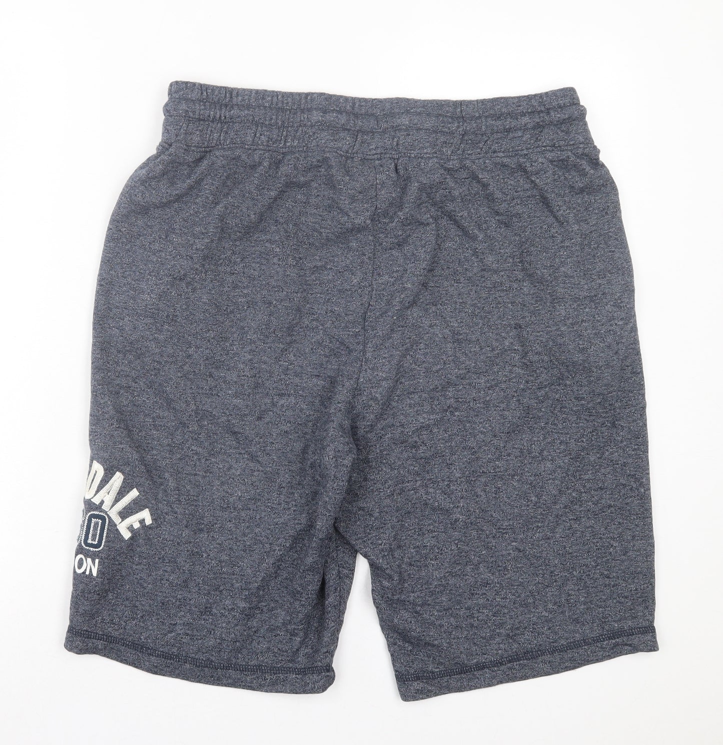 Lonsdale Mens Blue Cotton Sweat Shorts Size L L10 in Regular Tie