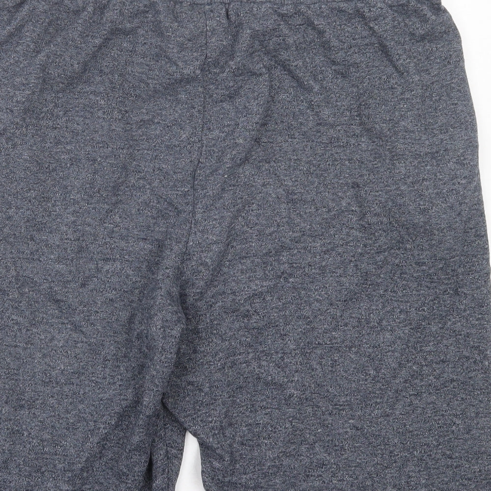 Lonsdale Mens Blue Cotton Sweat Shorts Size L L10 in Regular Tie
