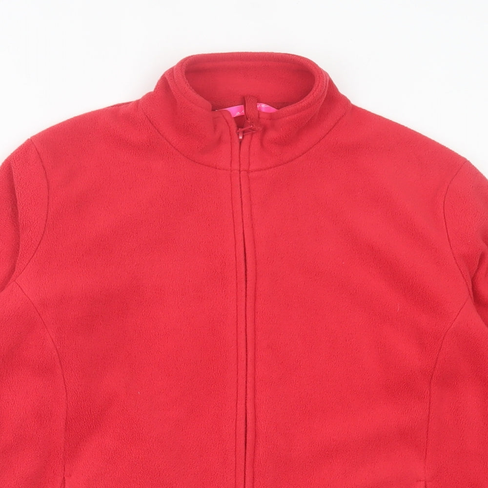 Marks and Spencer Womens Red Jacket Size 14 Zip