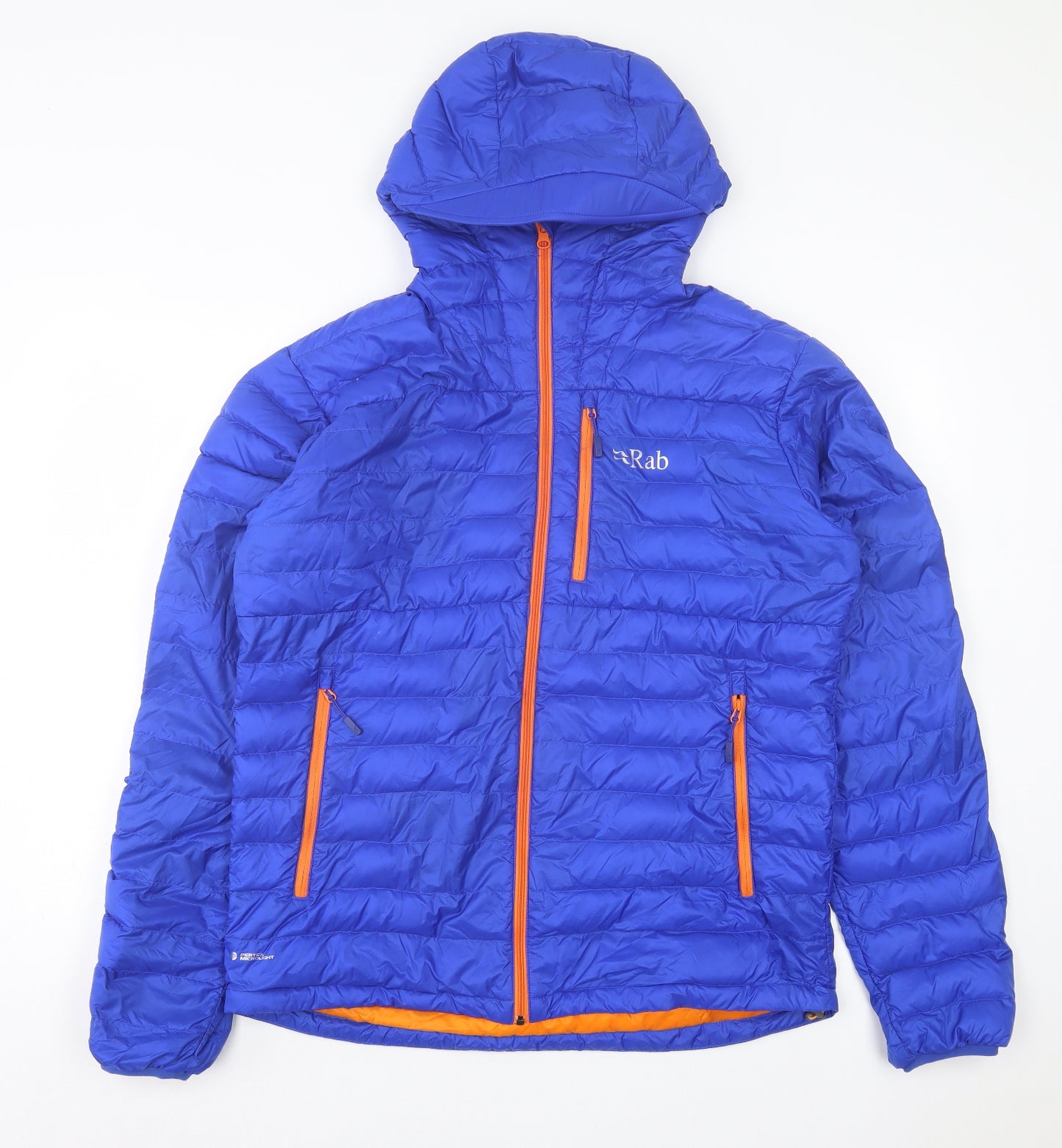 RAB Mens Blue Puffer Jacket Jacket Size L Zip