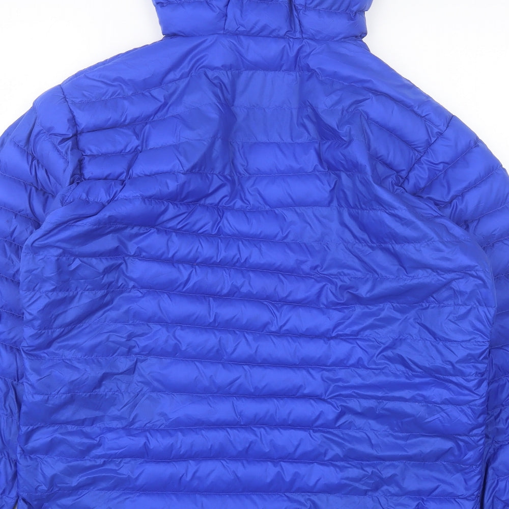 RAB Mens Blue Puffer Jacket Jacket Size L Zip