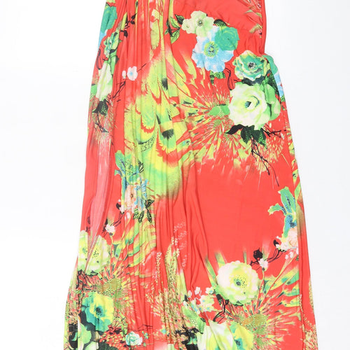 Portobello Punk Womens Multicoloured Floral Polyester A-Line Size S Off the Shoulder Pullover