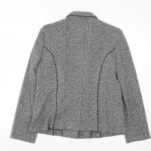 Roman Womens Grey Jacket Size 14 Button