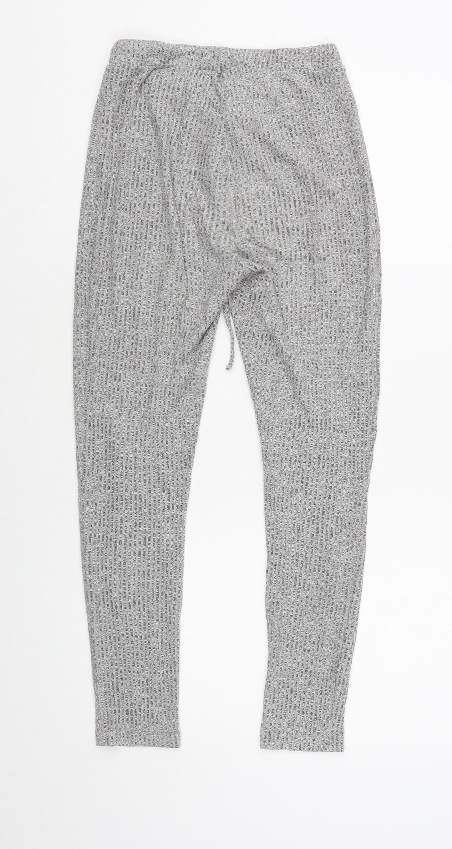 SheIn Womens Grey Polyester Lounge Pants Size XS Drawstring