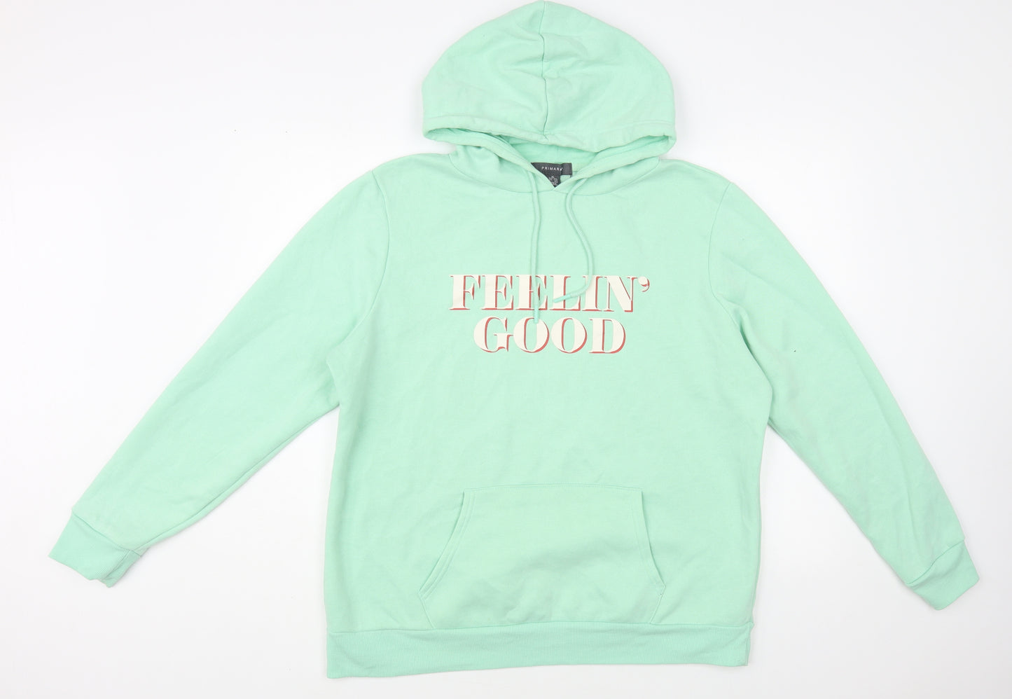Primark Womens Green Polyester Pullover Hoodie Size 18 Pullover - Feeling Good