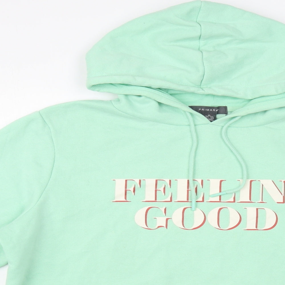 Primark Womens Green Polyester Pullover Hoodie Size 18 Pullover - Feeling Good