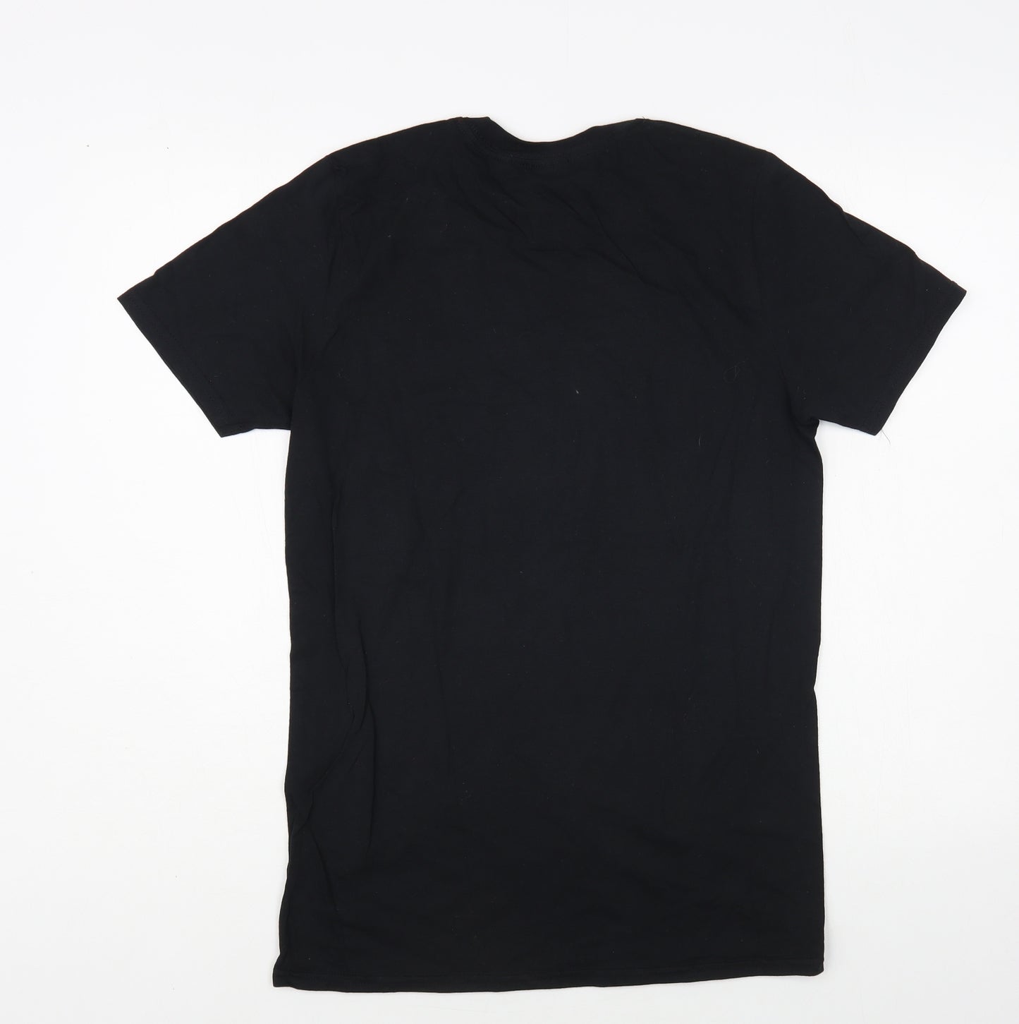 Gildan Womens Black Cotton Basic T-Shirt Size S Crew Neck - Bride Squad