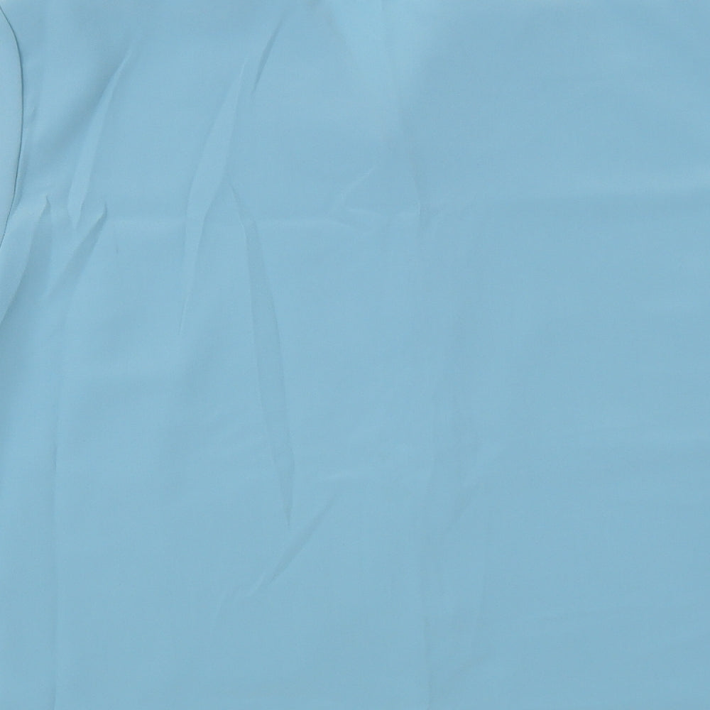 Bonmarché Womens Blue Polyester Basic Button-Up Size 18 Collared
