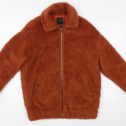 New Look Womens Brown Jacket Size 6 Zip