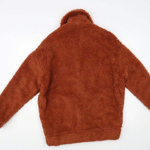New Look Womens Brown Jacket Size 6 Zip