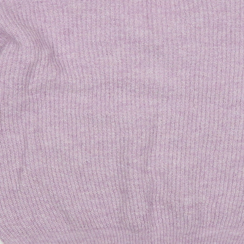 Dunnes Stores Womens Purple V-Neck Polyester Pullover Jumper Size XS