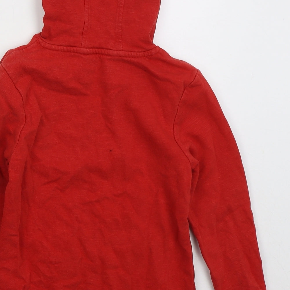 George Boys Red Cotton Pullover Hoodie Size 6-7 Years Pullover