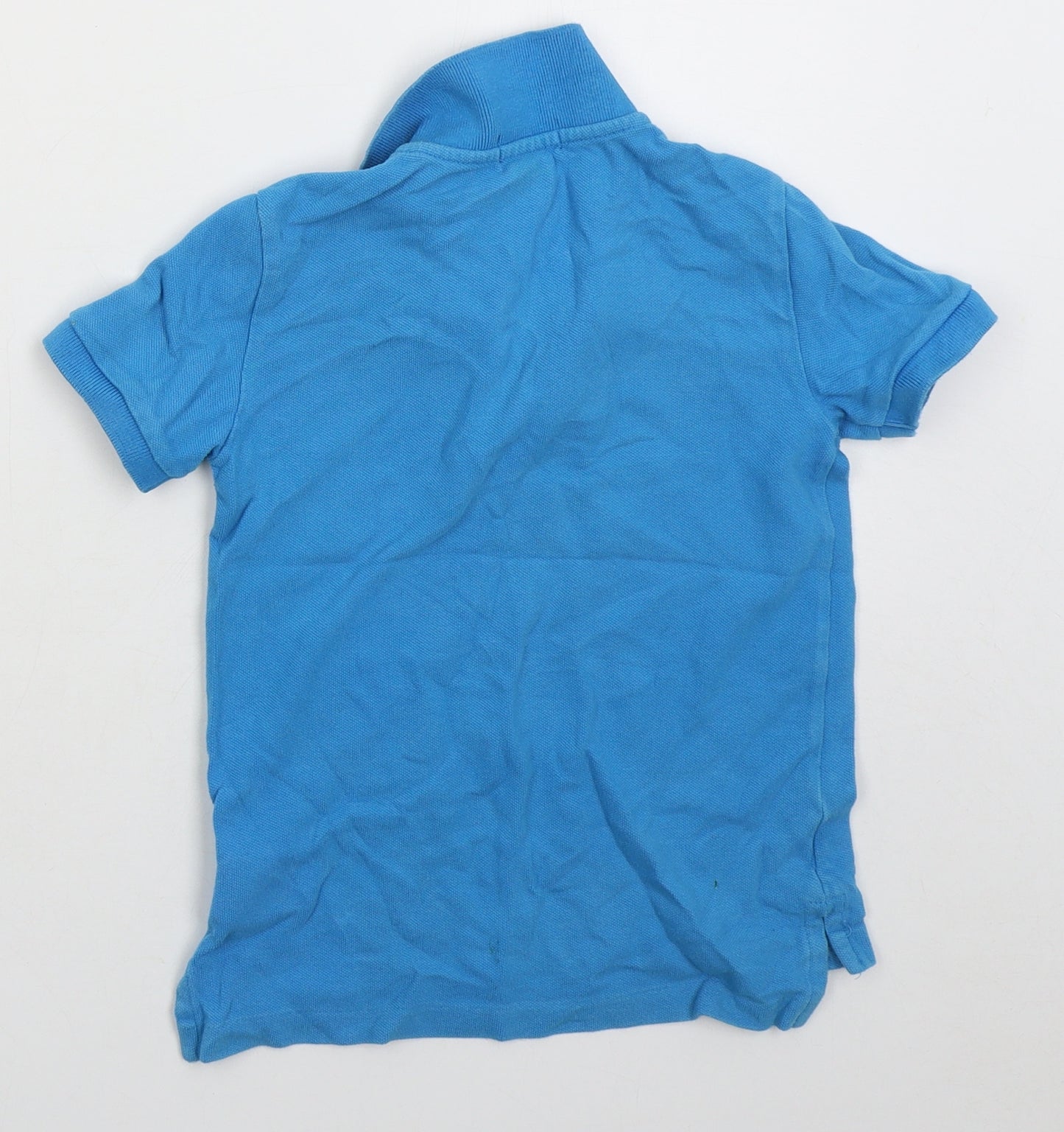 Ralph Lauren Boys Blue Cotton Basic Polo Size 5 Years Collared Pullover