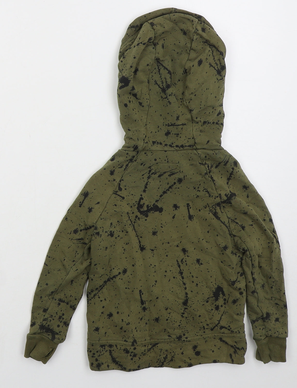 NEXT Boys Green Cotton Pullover Hoodie Size 3 Years Pullover - Abstract