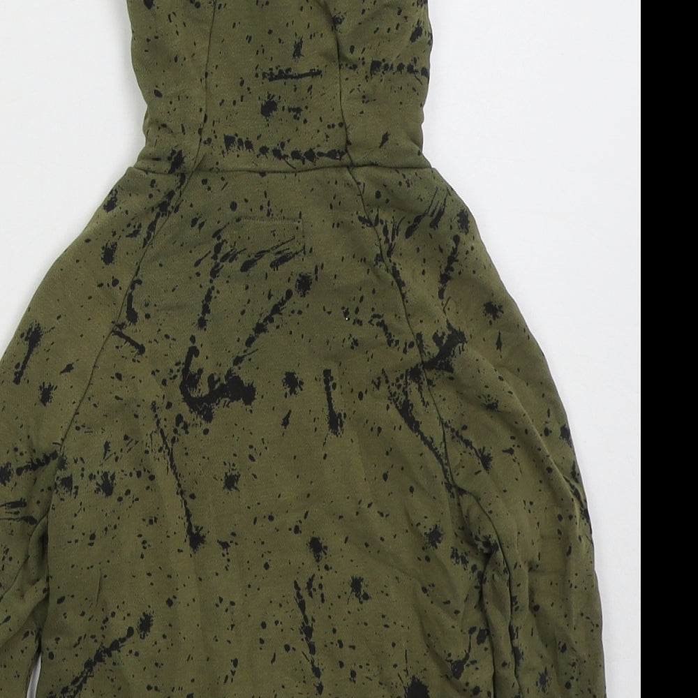 NEXT Boys Green Cotton Pullover Hoodie Size 3 Years Pullover - Abstract