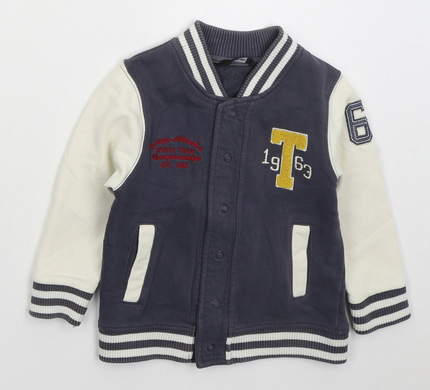 George Boys Blue Jacket Size 12-18 Months Button - College Athletics