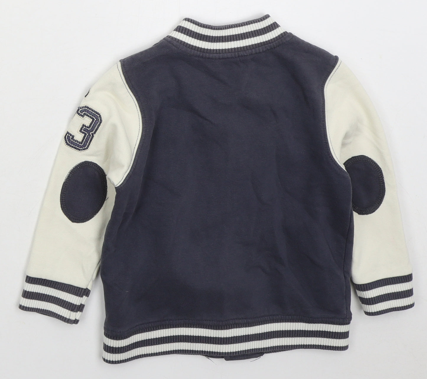 George Boys Blue Jacket Size 12-18 Months Button - College Athletics