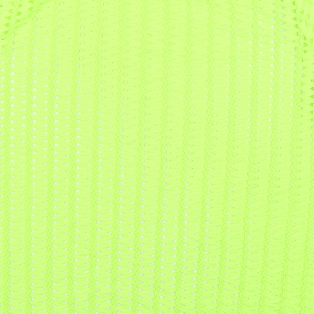 River Island Womens Green Polyester Basic T-Shirt Size 16 Round Neck