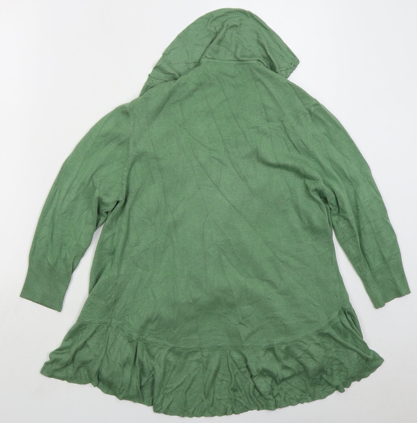 Gerard Womens Green V-Neck Viscose Cardigan Jumper Size M