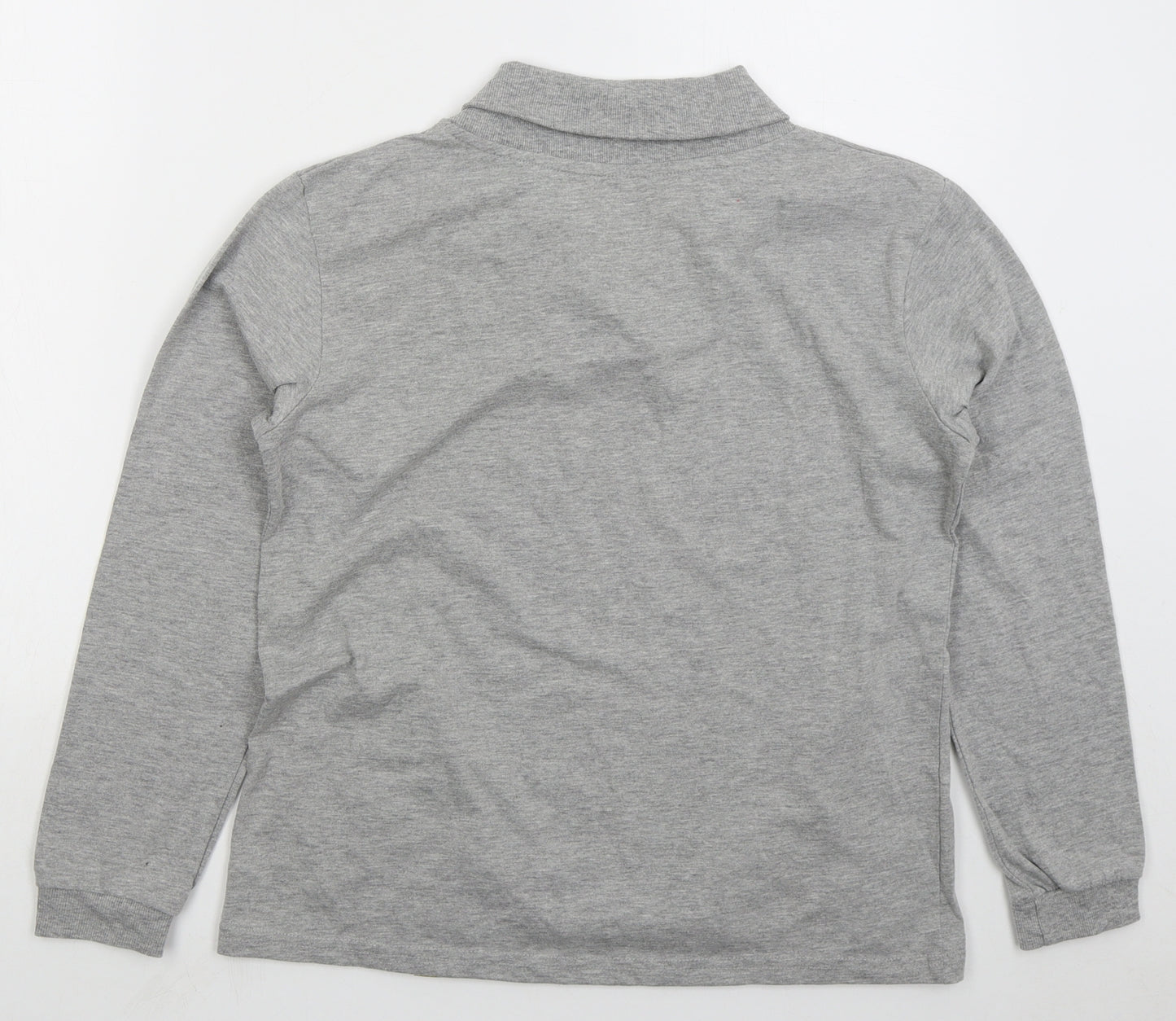 Hydra Active Womens Grey Cotton Pullover Sweatshirt Size M Pullover