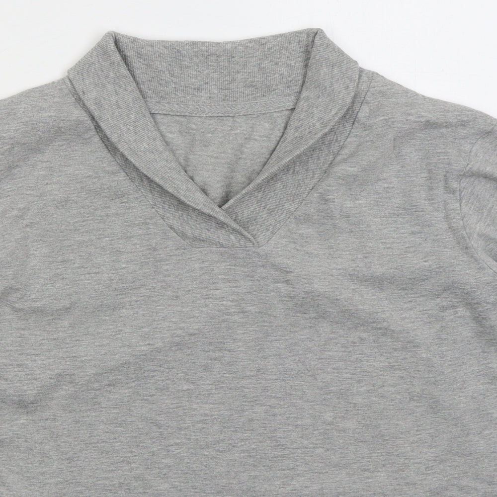 Hydra Active Womens Grey Cotton Pullover Sweatshirt Size M Pullover