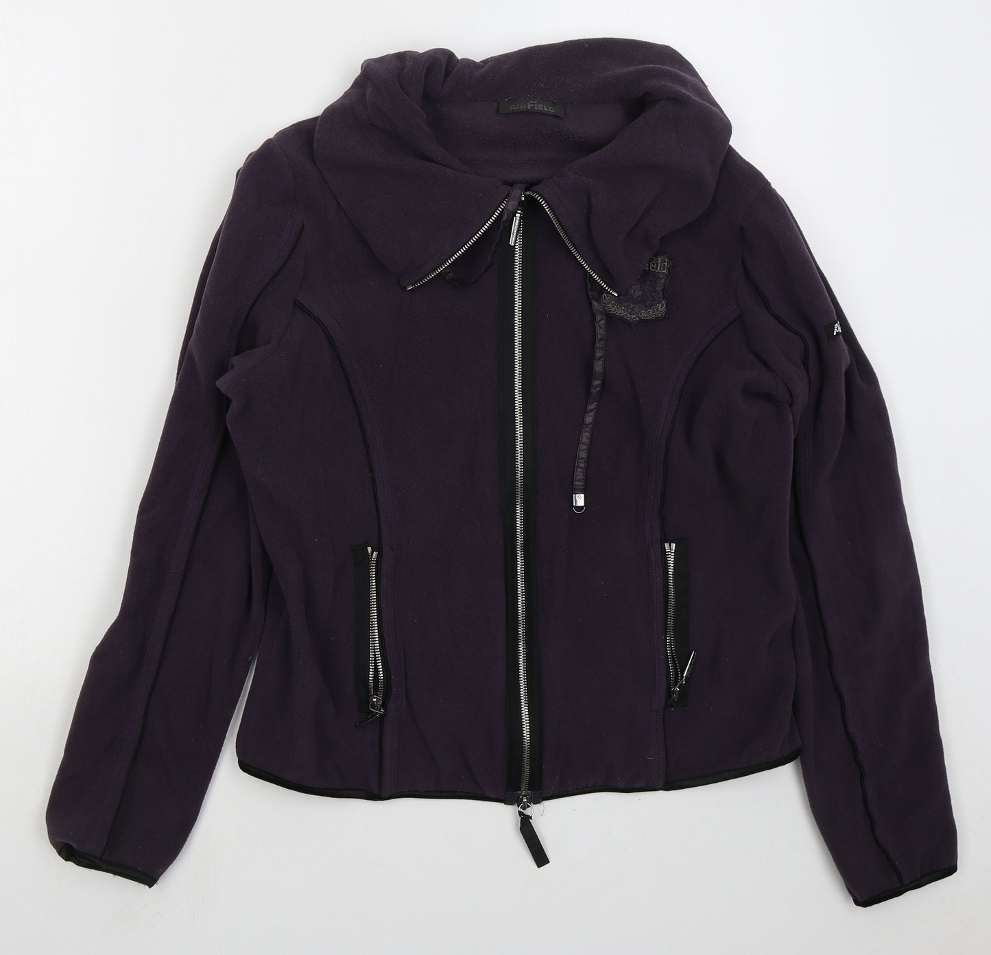 Airfield Womens Purple Jacket Size 12 Zip
