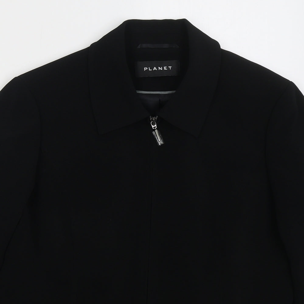 Planet Womens Black Jacket Size 14 Zip