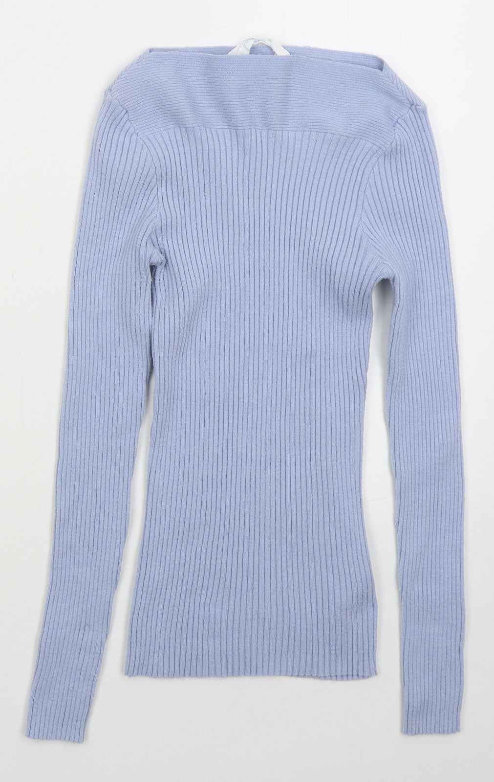 Primark Womens Blue Boat Neck Polyester Pullover Jumper Size 6