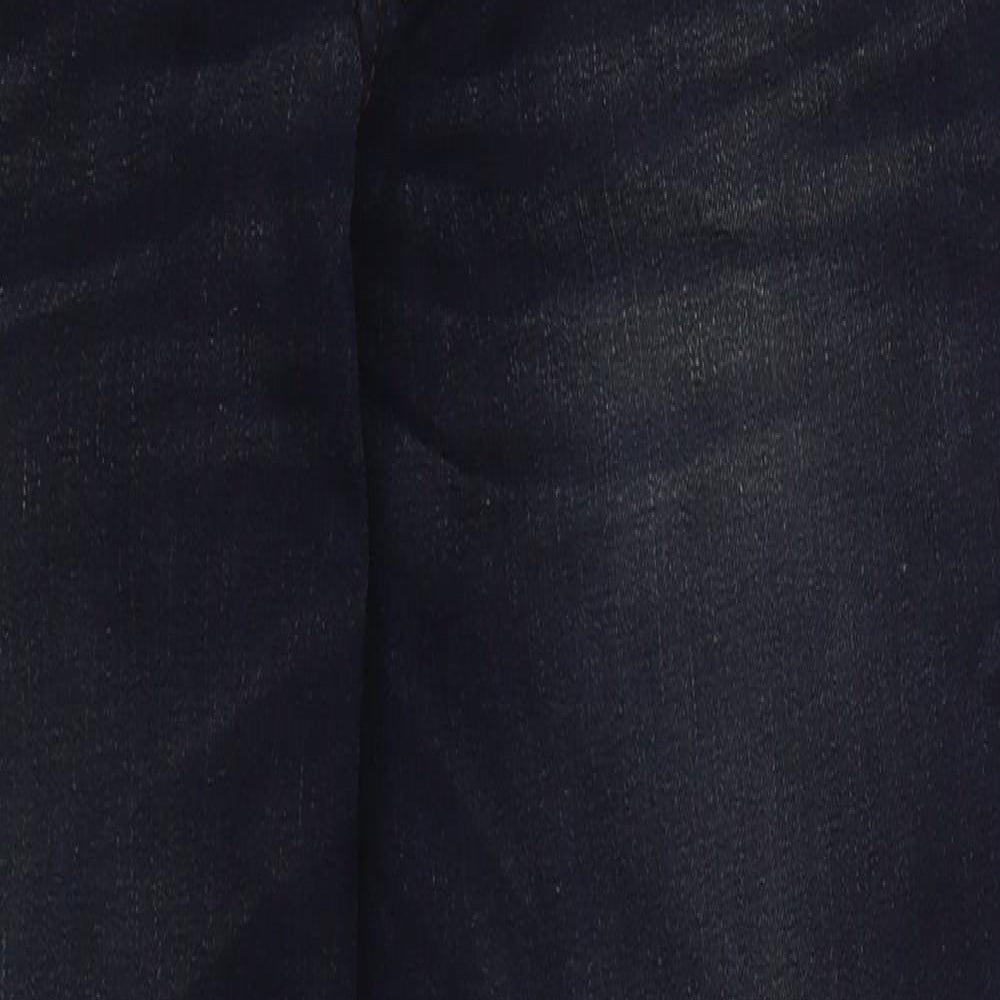 George Mens Blue Cotton Straight Jeans Size 34 L30 in Regular Button