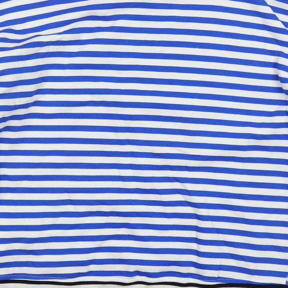 Zara Womens Blue Striped Cotton Pullover Sweatshirt Size M Pullover - C'est La Vie