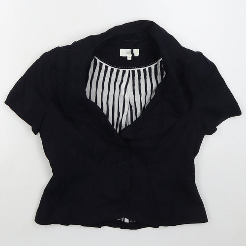 Marks and Spencer Womens Blue Jacket Size 14 Button