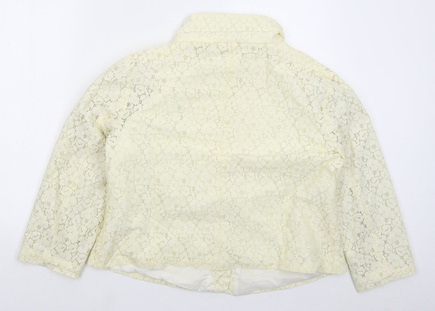 Dorothy Perkins Womens Ivory Jacket Size 22 Button