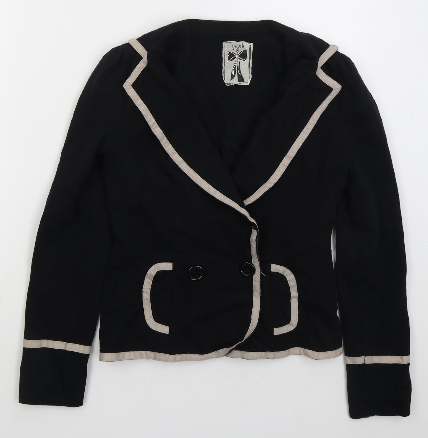 NEXT Womens Black Jacket Size S Button