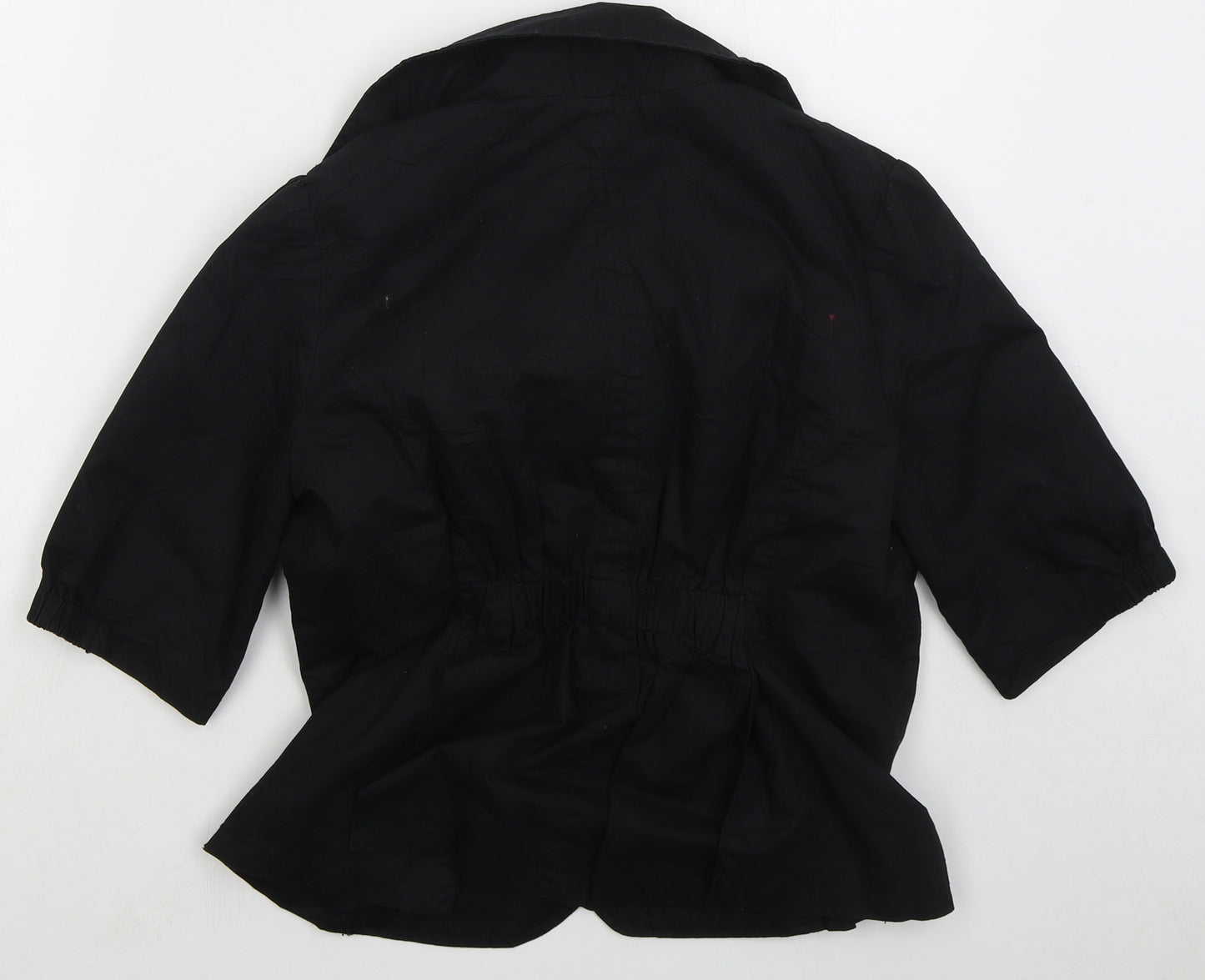 Pretty In The City Womens Black Jacket Size 12 Button