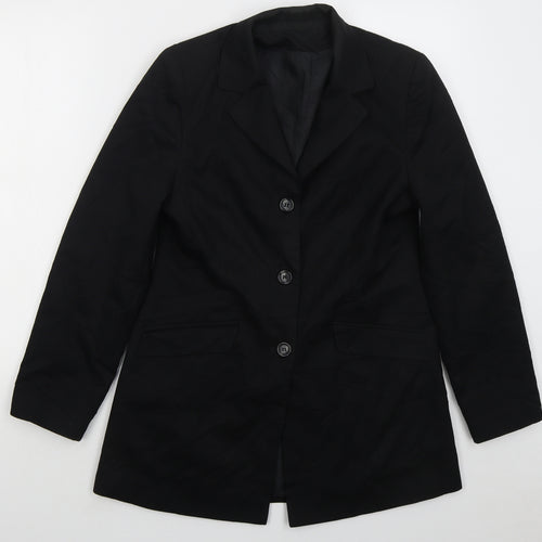 Dorothy Perkins Womens Black Polyester Jacket Suit Jacket Size 12