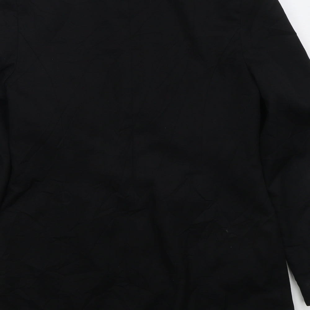 Dorothy Perkins Womens Black Polyester Jacket Suit Jacket Size 12